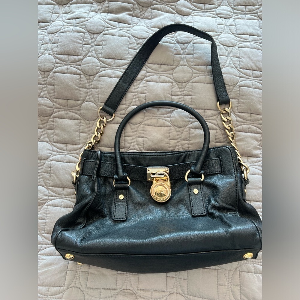 Michael Kors Black Leather Handbag - Picture 7 of 15